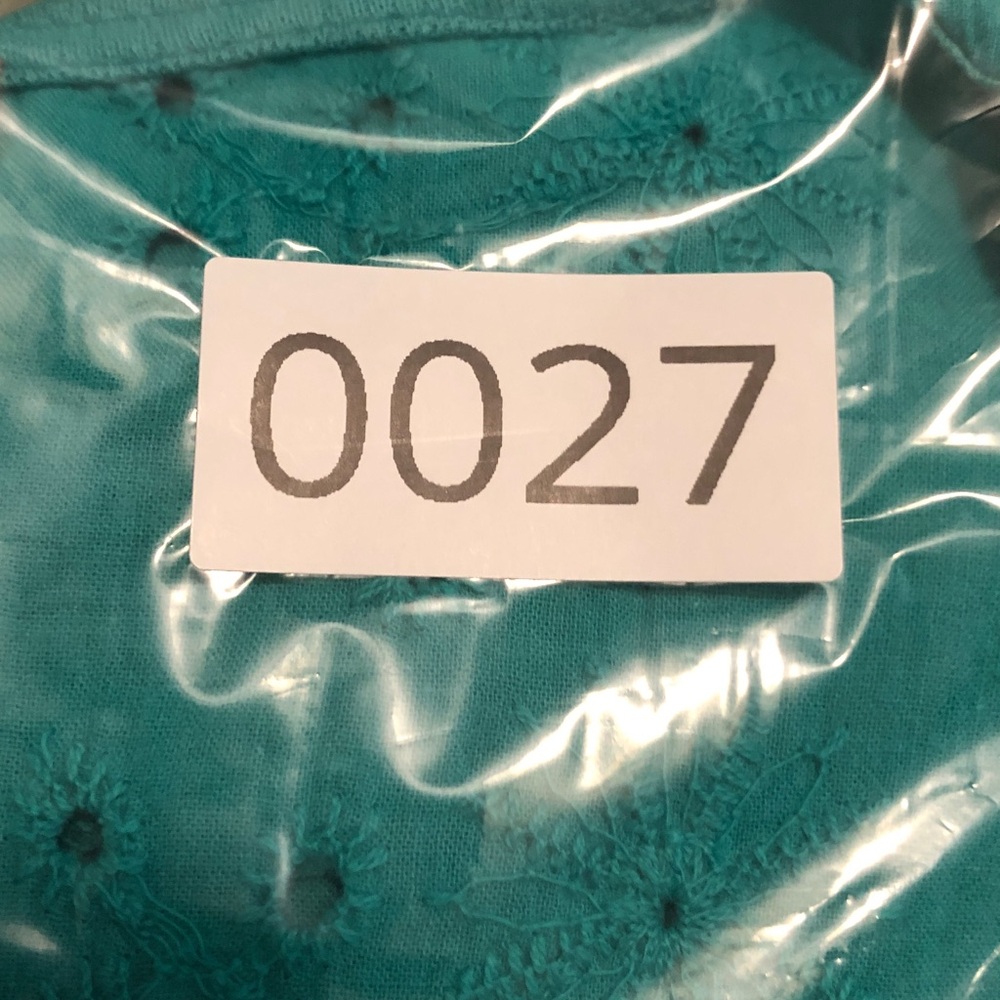 ANDREE BY UNIT Teal Eyelet Mini Dress - Picture 9 of 9